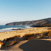 Buy canvas prints of Serenity at Guincho Beach by Dudley Wood