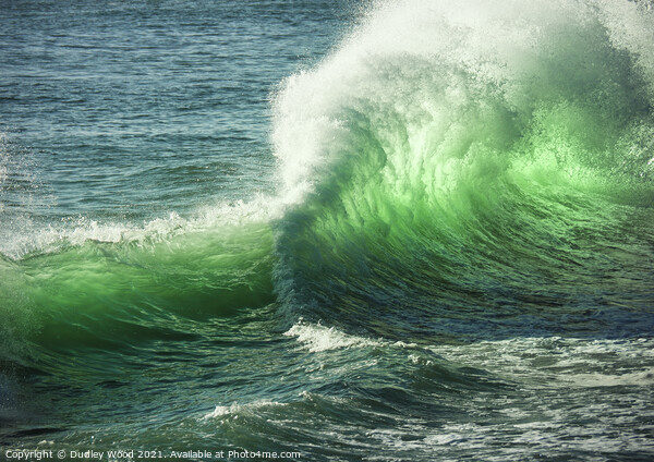 Green translucent wave Picture Board by Dudley Wood