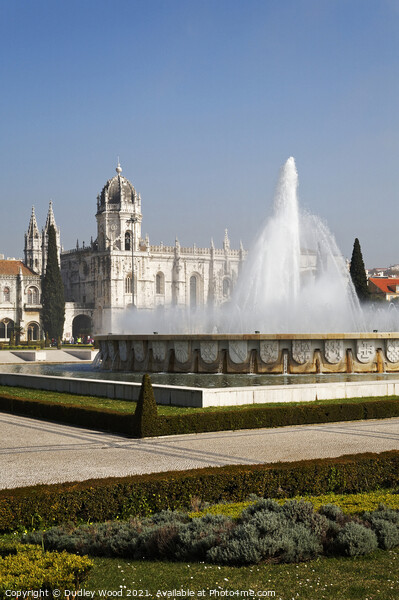 Tranquil Sunrise at Jeronimos Monastery Picture Board by Dudley Wood