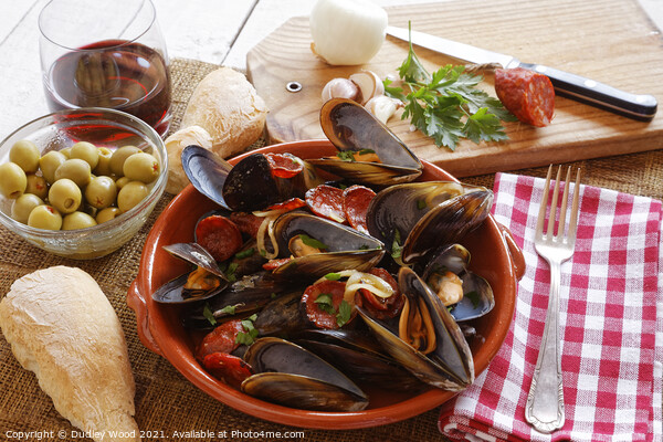 Mouthwatering Seafood Delight Picture Board by Dudley Wood