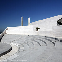 Buy canvas prints of The Inspiring Modernity of Champalimaud Foundation by Dudley Wood