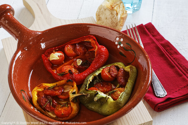 Spicy Mediterranean Roasted Peppers Picture Board by Dudley Wood