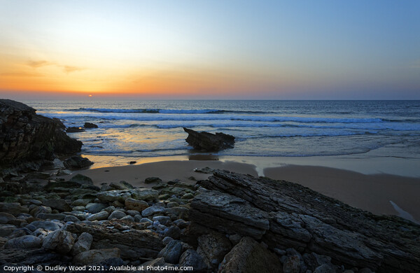 Serene Sunset at Cresmina Beach Picture Board by Dudley Wood