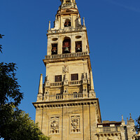 Buy canvas prints of Mezquita bell tower by Dudley Wood