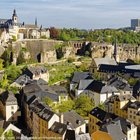 Buy canvas prints of Enchanting Luxembourg A Rooftop View by Dudley Wood