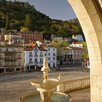 Buy canvas prints of Majestic Fountain at Sintra Palace by Dudley Wood