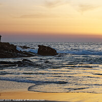 Buy canvas prints of Serenity of the Golden Portuguese Sunset by Dudley Wood
