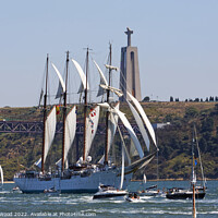 Buy canvas prints of Magnificent Elcano Tall Ship by Dudley Wood