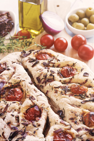 Savory Mediterranean Fougasse Picture Board by Dudley Wood