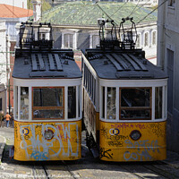 Buy canvas prints of funicular trams by Dudley Wood
