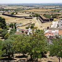 Buy canvas prints of Majestic Fortress Elvas by Dudley Wood
