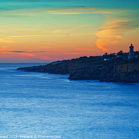 Buy canvas prints of Cascais Bay sunset by Dudley Wood
