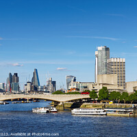 Buy canvas prints of London City skyline by Dudley Wood
