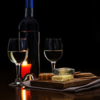 Buy canvas prints of  Cheese and Wine evening 1 by Dudley Wood