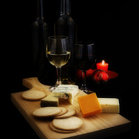 Buy canvas prints of  Cheese and Wine evening 2 by Dudley Wood
