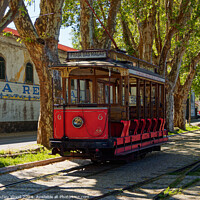 Buy canvas prints of Red tram 1 by Dudley Wood