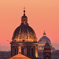 Buy canvas prints of Rome's evening horizon  by Chris Chung