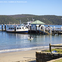 Buy canvas prints of Ferry boats at Palm Beach Ferry Wharf by martin berry