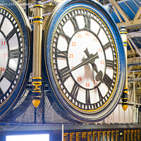 Buy canvas prints of Clock at Waterloo Station by martin berry
