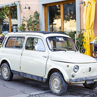 Buy canvas prints of Fiat 500 Giardiniera Estate Classic Car by martin berry