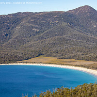 Buy canvas prints of Wineglass Bay Famous Beach Tasmania by martin berry
