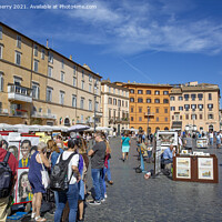 Buy canvas prints of Rome Piazza Navona by martin berry