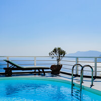 Buy canvas prints of Pool with a View by Christopher Murratt