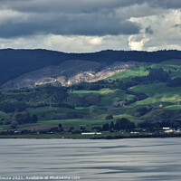 Buy canvas prints of Sun Dappled Hills of Rotorua in New Zealand by Errol D'Souza