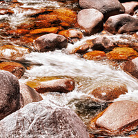 Buy canvas prints of Mossman River water flow close up by Errol D'Souza