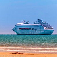 Buy canvas prints of Pacific Dawn - cruise ship by Errol D'Souza