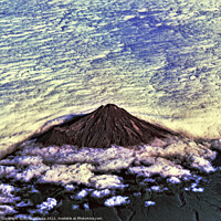 Buy canvas prints of Mt Taranaki Peak Surrounded by Sunlit Clouds by Errol D'Souza