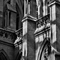 Buy canvas prints of St. Patrick's Cathedral Facade Architectural Details by Errol D'Souza