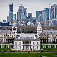 Buy canvas prints of Greenwich Old Vs New by James Brodnicki