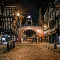 Buy canvas prints of A Quiet Night In Chester by Richard Stoker