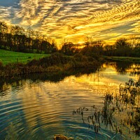 Buy canvas prints of Sunset at Lacock by Arion Espinola