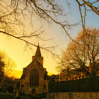 Buy canvas prints of Sunset at Bradford-On-Avon, England  by Arion Espinola