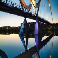 Buy canvas prints of Infinity Bridge, Stockton on Tees by Mick Evans