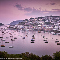 Buy canvas prints of sunset view over Salcombe harbour by simon lees