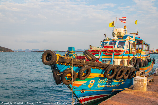a Ferry boat in the Gulf of Thailand	 Picture Board by Wilfried Strang