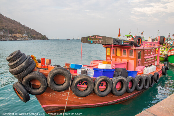 a fisherman boat at the Gulf of Thailand	 Picture Board by Wilfried Strang