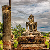 Buy canvas prints of Buddha Statue in Inwa Mandalay Burma Myanmar	 by Wilfried Strang