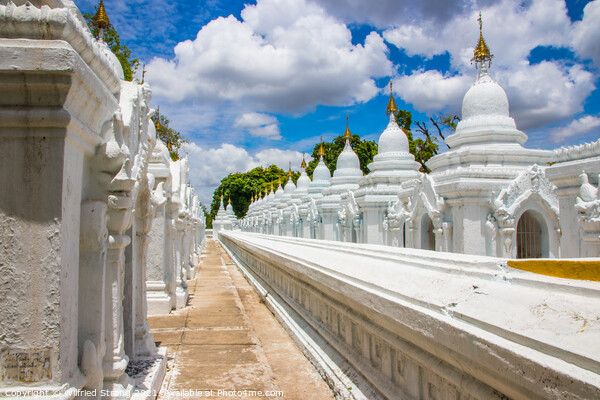 Kuthodaw pagoda in Mandalay Myanmar earlier Burma Picture Board by Wilfried Strang