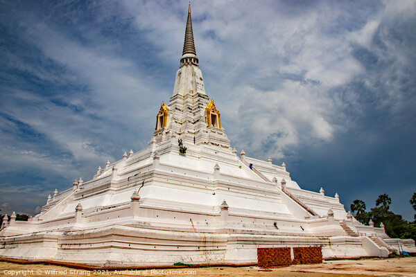 Wat Phu Khao Tong in Ayutthaya Thailand Picture Board by Wilfried Strang