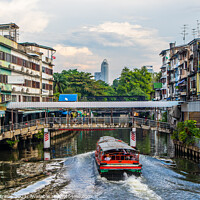 Buy canvas prints of through the canal or klong of Bangkok Thailand Southeast Asia	 by Wilfried Strang