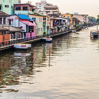 Buy canvas prints of through the canal or klong of Bangkok Thailand Southeast Asia by Wilfried Strang