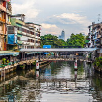 Buy canvas prints of through the canal or klong of Bangkok Thailand Southeast Asia by Wilfried Strang