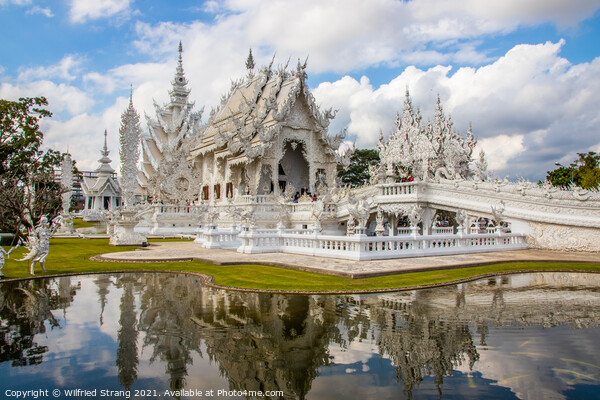 Wat Rong Khun in Chiang Rai North Thailand Asia	 Picture Board by Wilfried Strang