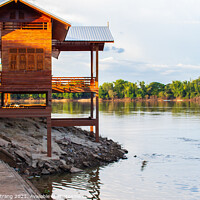 Buy canvas prints of The Mae Nam Mun River in Ubon Ratchathani Thailand Asia by Wilfried Strang