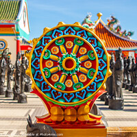 Buy canvas prints of the Buddhist Dharma wheel known as that Wheel of teaching by Wilfried Strang