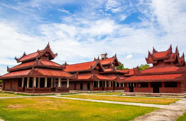 Mandalay Palace in Mandalay Myanmar Burma Picture Board by Wilfried Strang